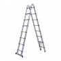 Advindeq Aluminum A-type Multi-Purpose Telescoping Ladder ADT708B-Blue