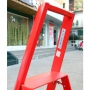 Advindeq A-type Step Ladder - AV304, 4 steps (Red)