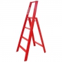 Advindeq A-type Step Ladder - AV304, 4 steps (Red)