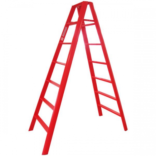 Advindeq Step Ladder AV-307, 14steps (Red)