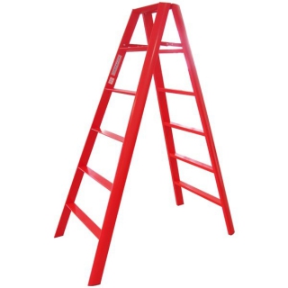 Advindeq A-type Step Ladder - AV-306, 12 steps (Red)